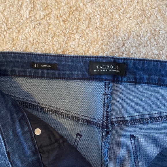Talbots Flawless Five-Pocket Straight Jeans - Picture 6 of 11